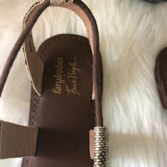 NWOT Free People Maddie Tie Up Sandal Size 8 - Picture 3 of 7